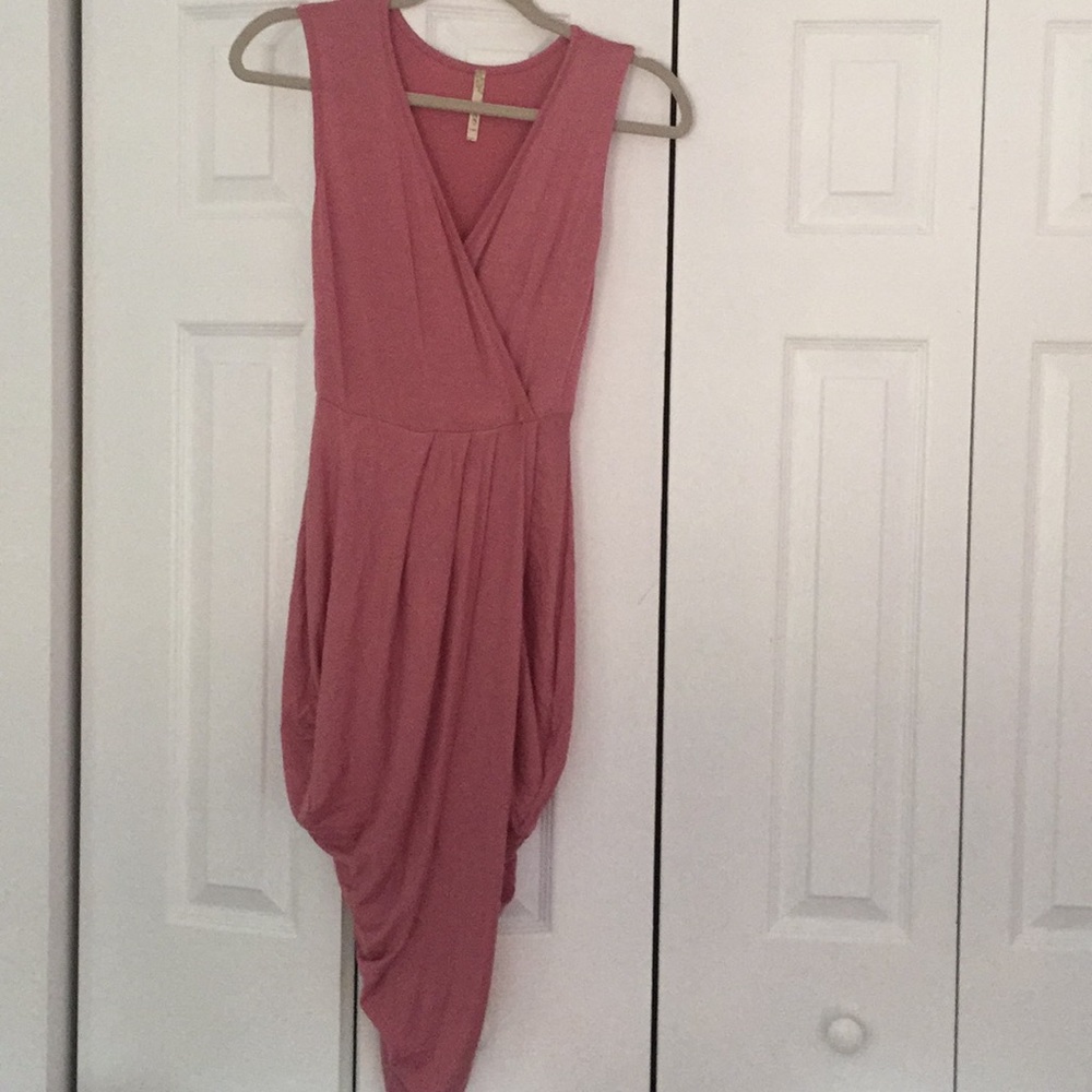 Blushed color dress